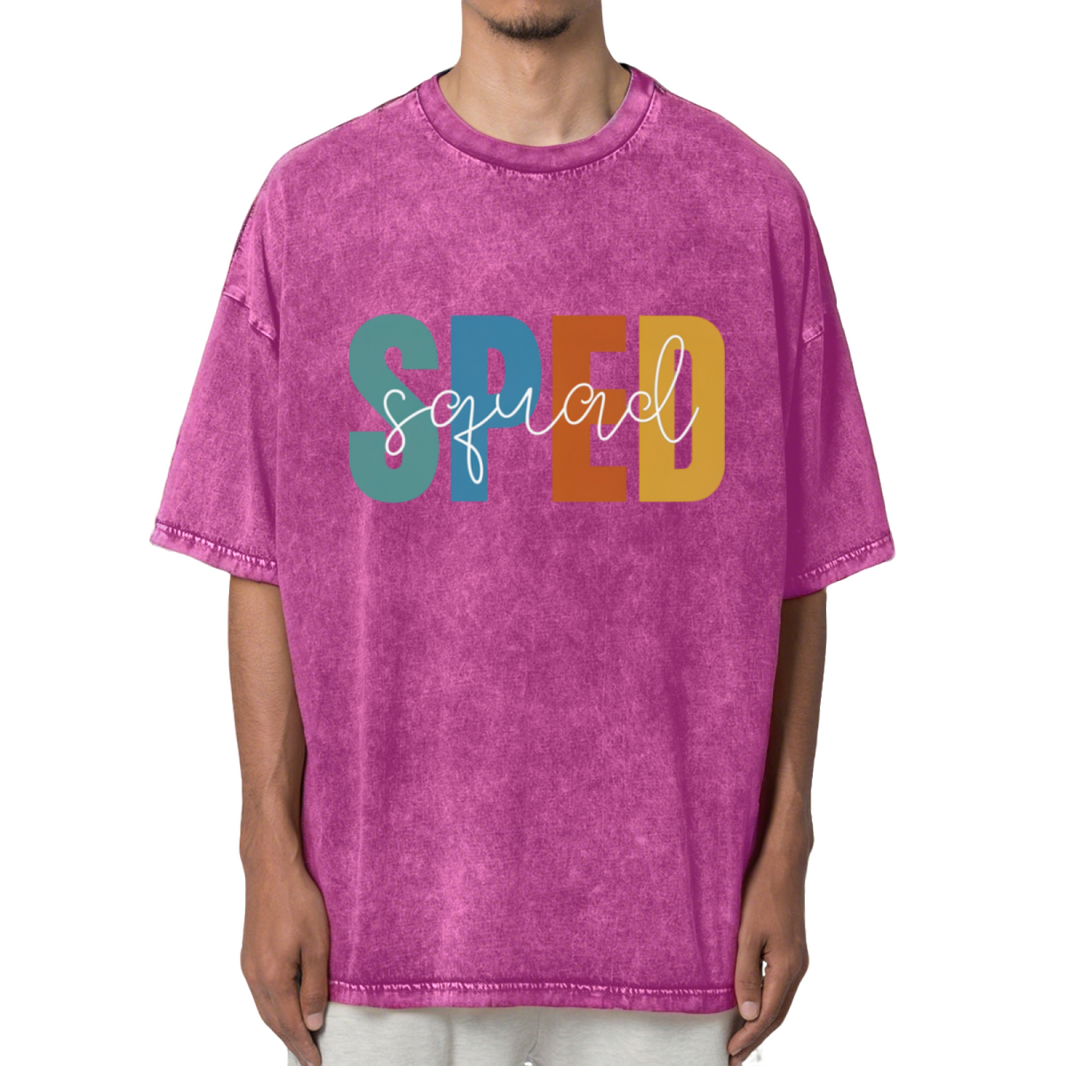 Sped Squad Special Education Teacher Washed Graphic T-Shirt