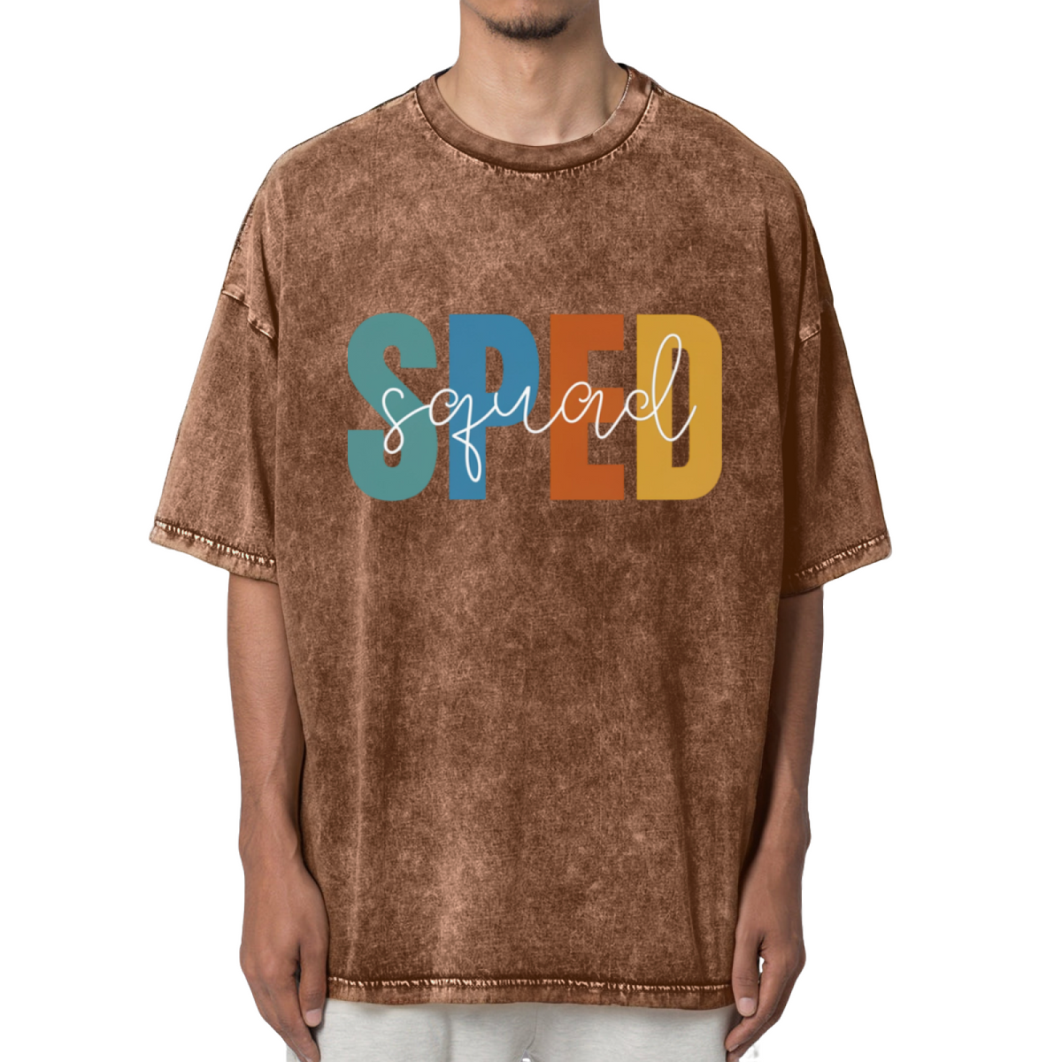 Sped Squad Special Education Teacher Washed Graphic T-Shirt