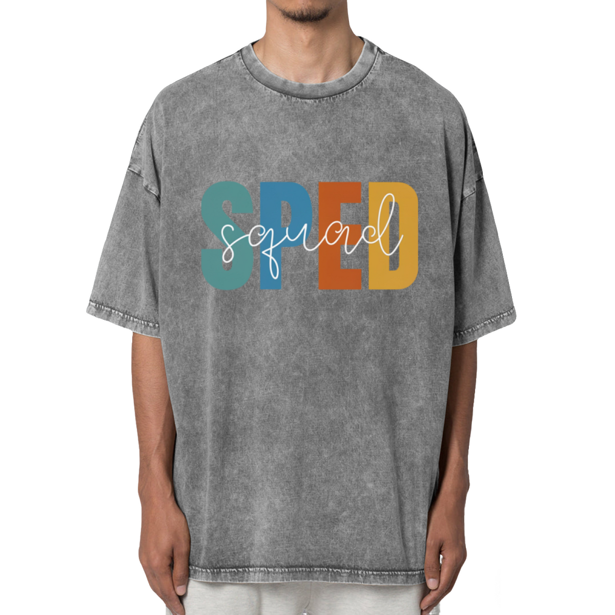 Sped Squad Special Education Teacher Washed Graphic T-Shirt