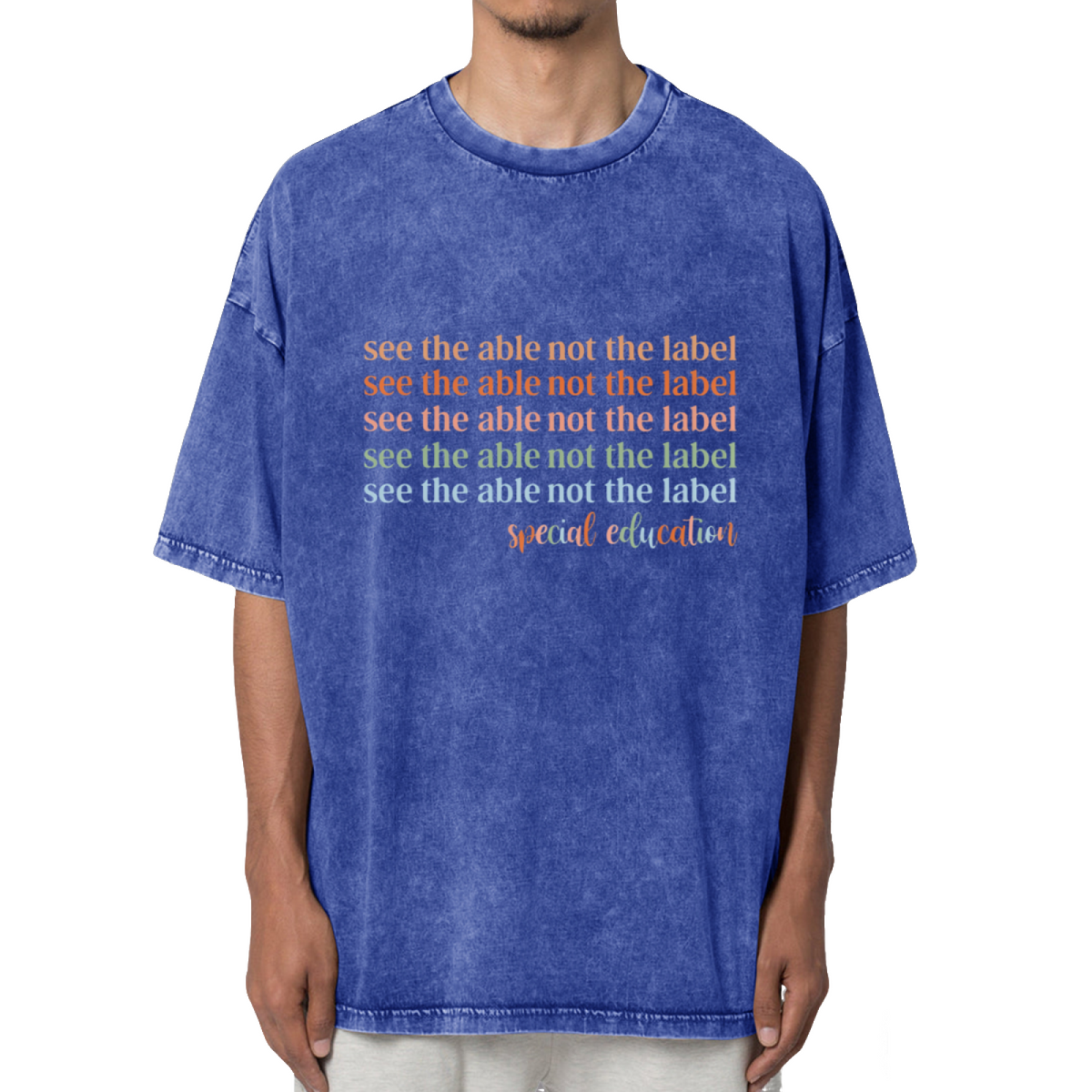 See The Able Not The Label Special Washed Graphic T-Shirt