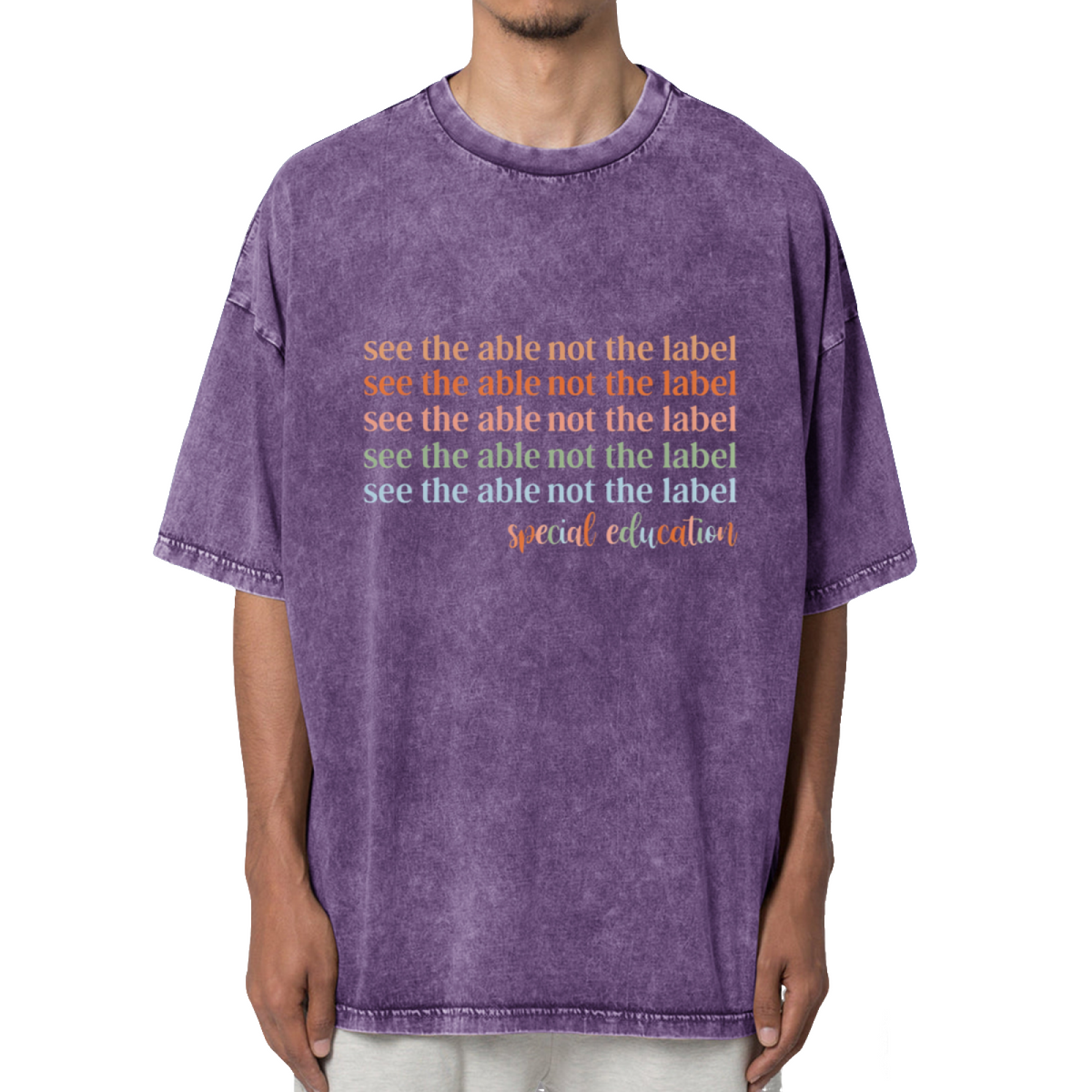 See The Able Not The Label Special Washed Graphic T-Shirt