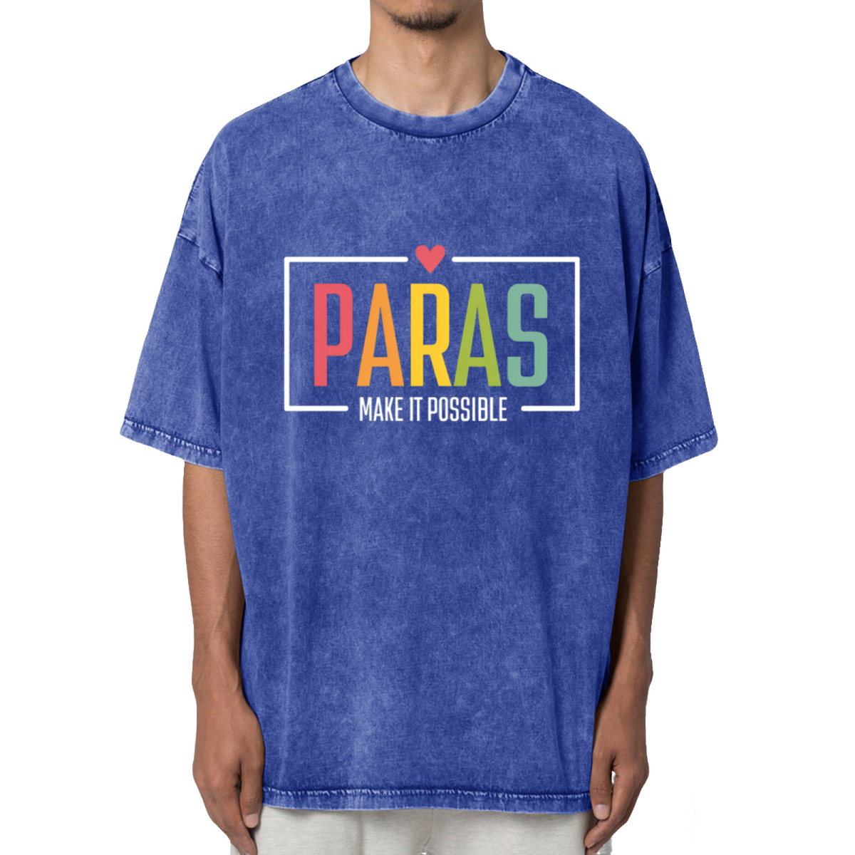 Paras Make It Possible Washed Graphic T-Shirt
