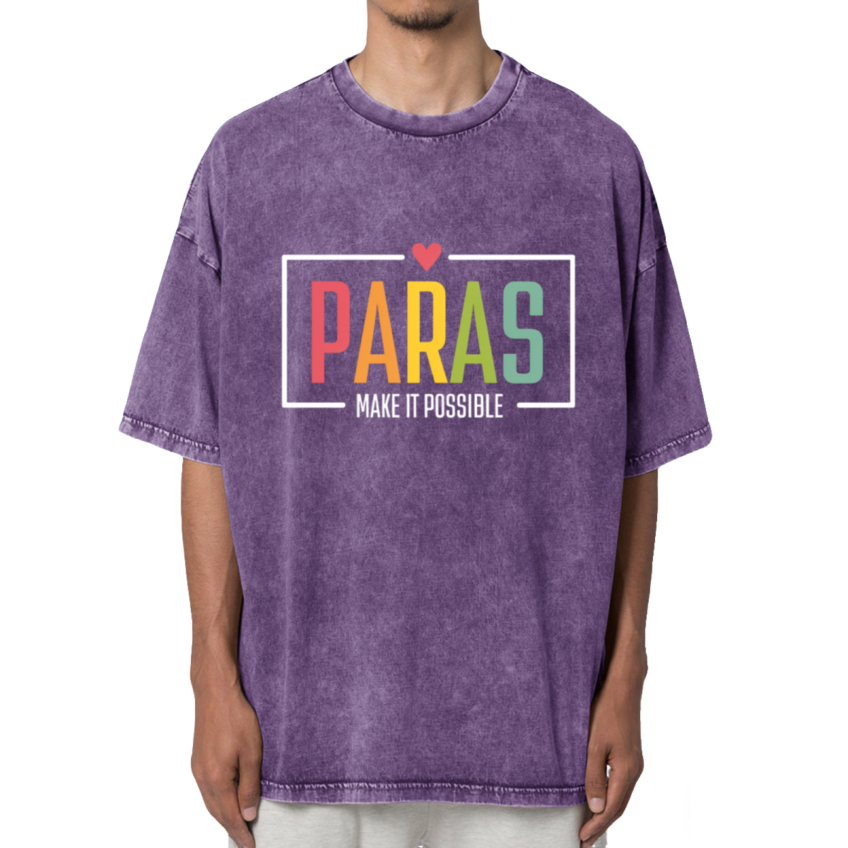 Paras Make It Possible Washed Graphic T-Shirt