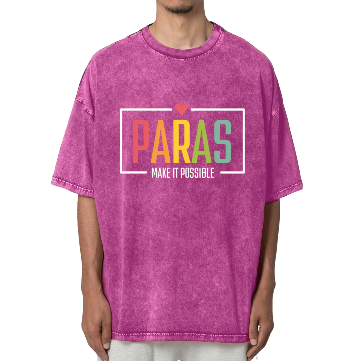 Paras Make It Possible Washed Graphic T-Shirt