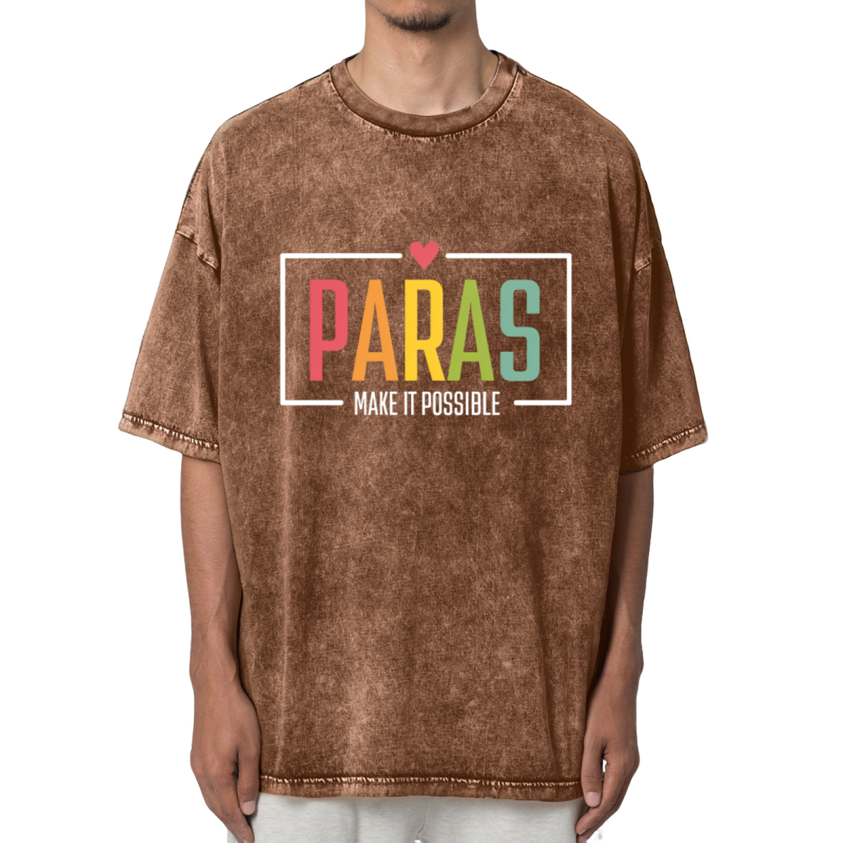 Paras Make It Possible Washed Graphic T-Shirt