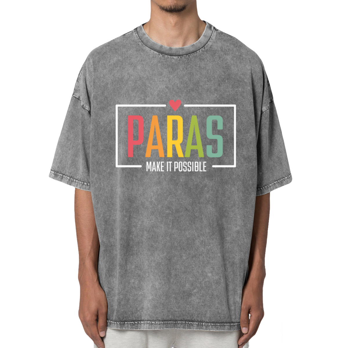 Paras Make It Possible Washed Graphic T-Shirt