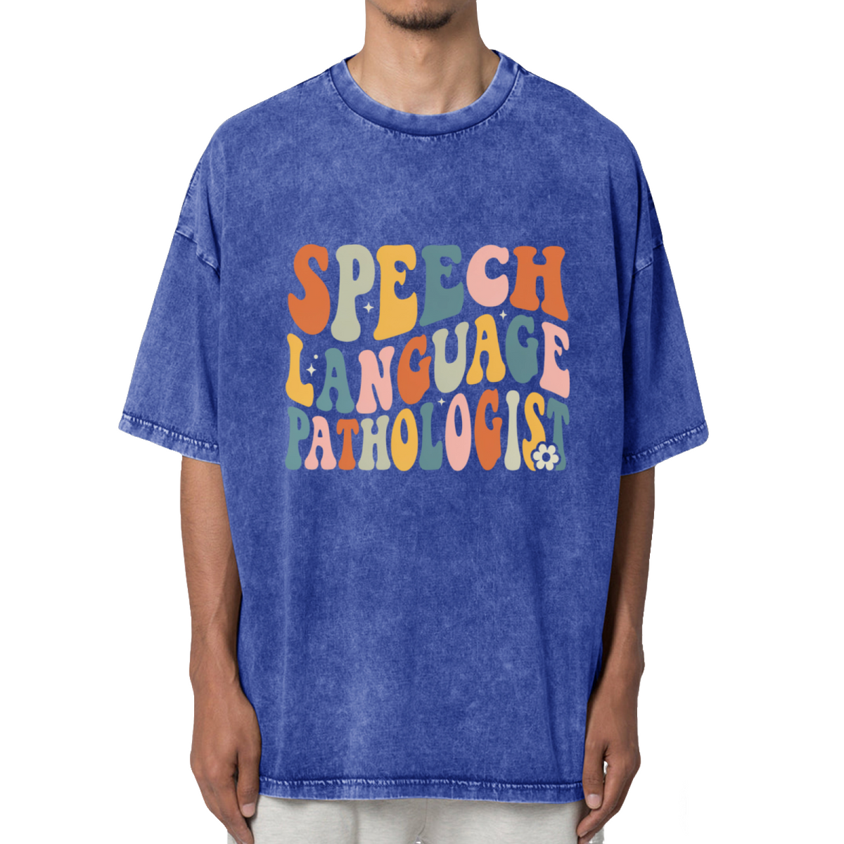 SLP Speech Language Pathologist Washed Graphic T-Shirt