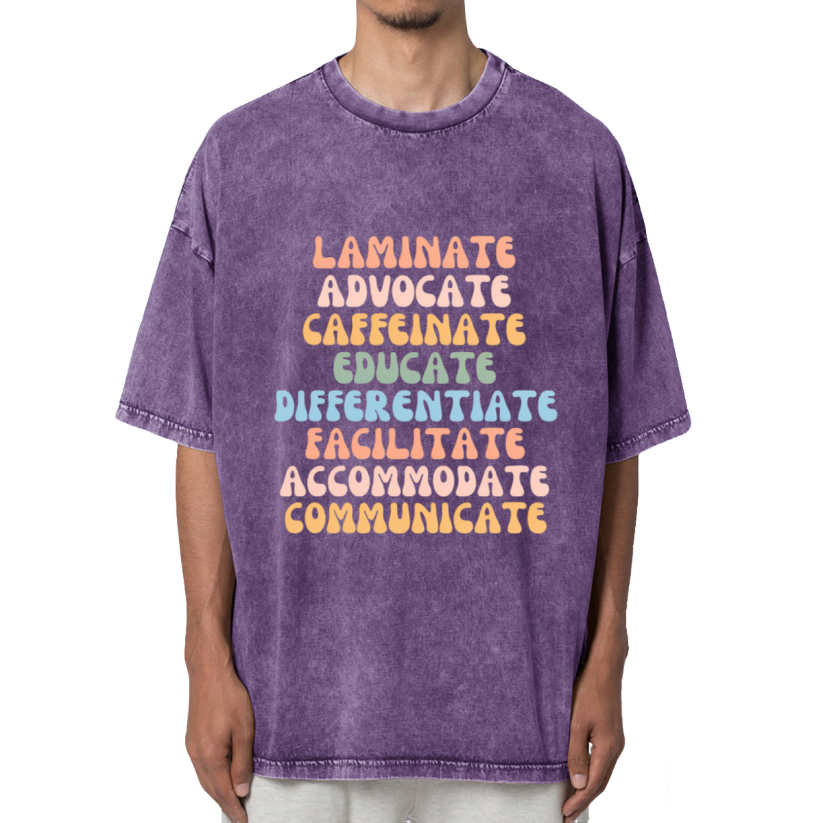 Special Education Teacher Washed Graphic T-Shirt