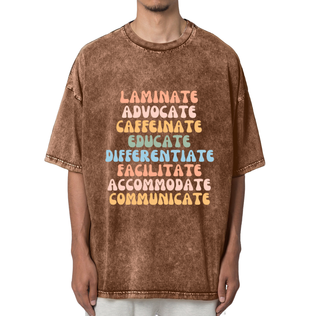 Special Education Teacher Washed Graphic T-Shirt