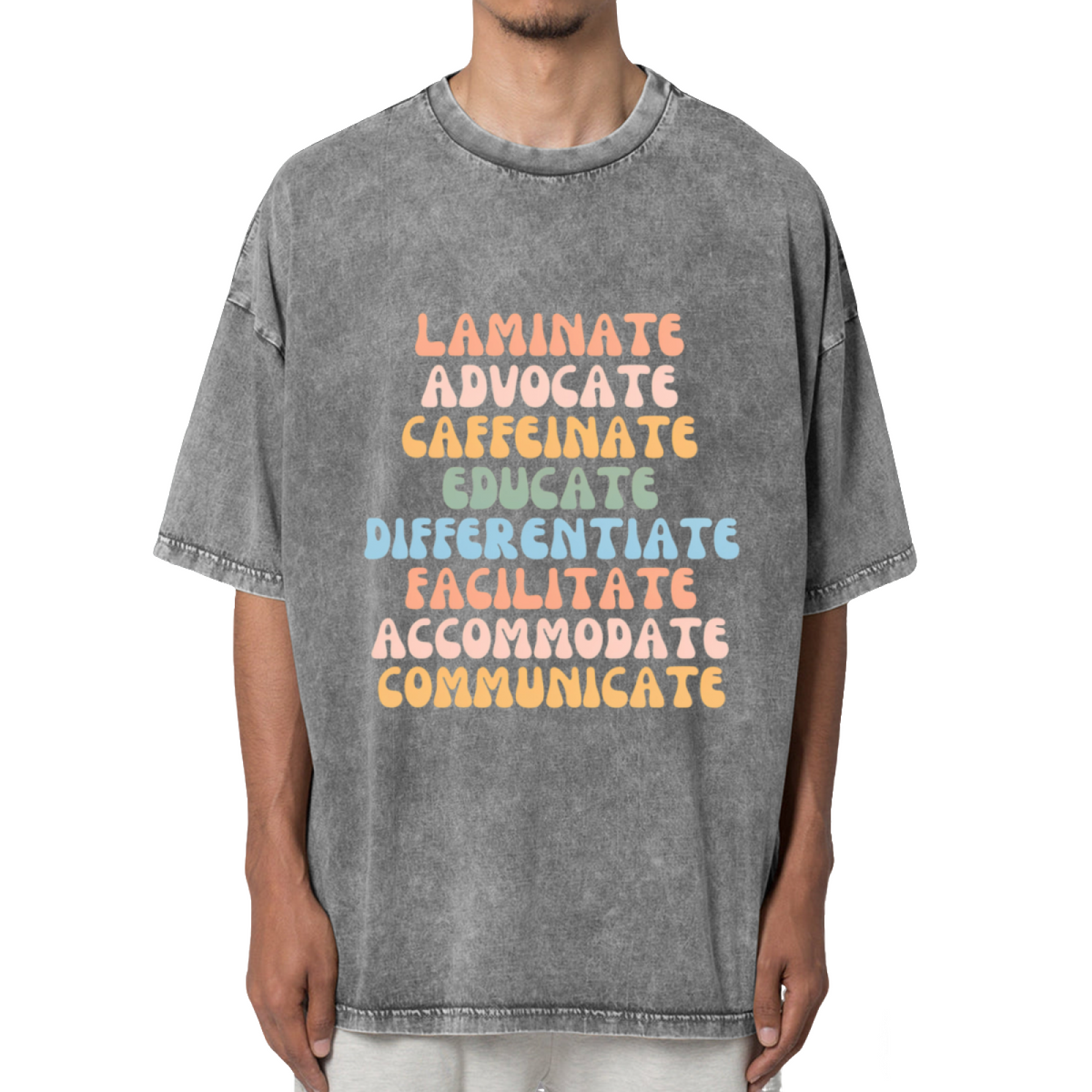 Special Education Teacher Washed Graphic T-Shirt