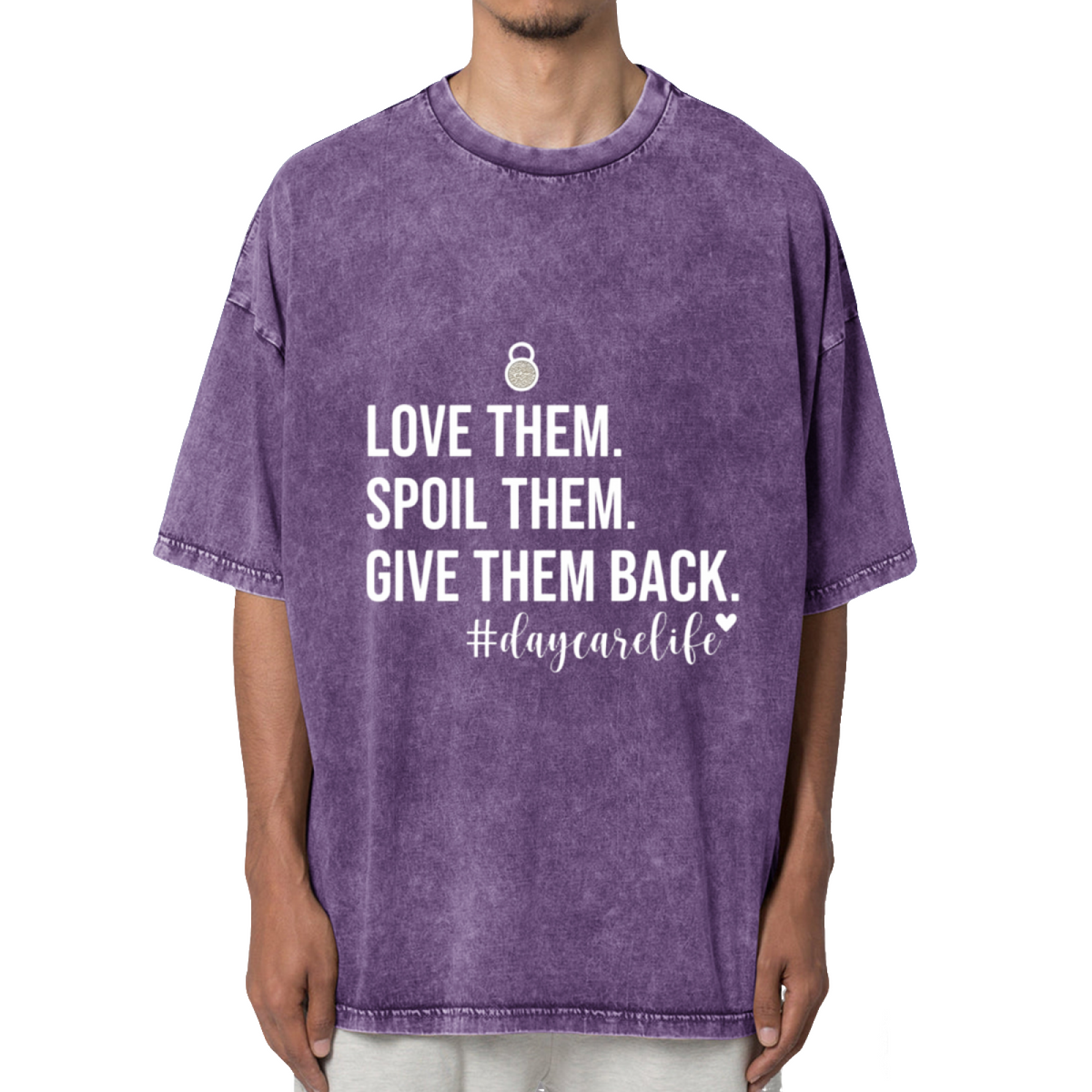 Love Them Spoil Them Give Them Back Washed Graphic T-Shirt
