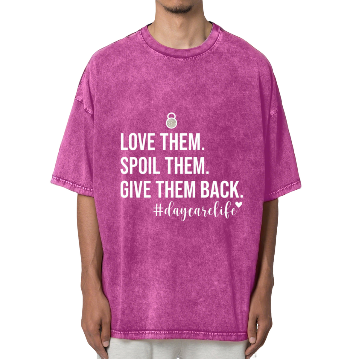 Love Them Spoil Them Give Them Back Washed Graphic T-Shirt