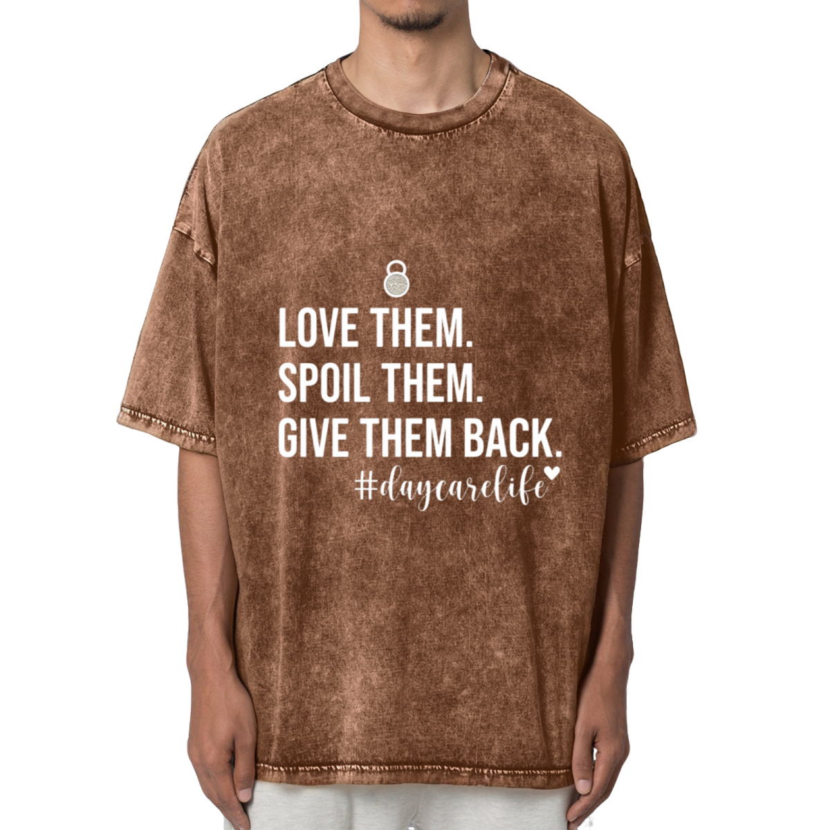 Love Them Spoil Them Give Them Back Washed Graphic T-Shirt