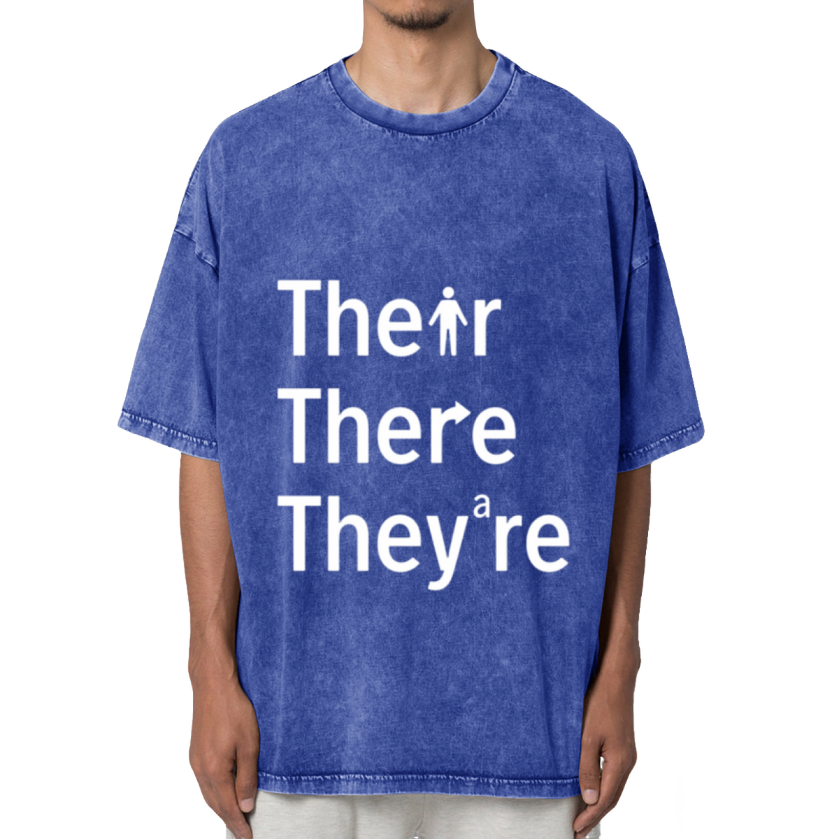 Their There They're Teacher Washed Graphic T-Shirt