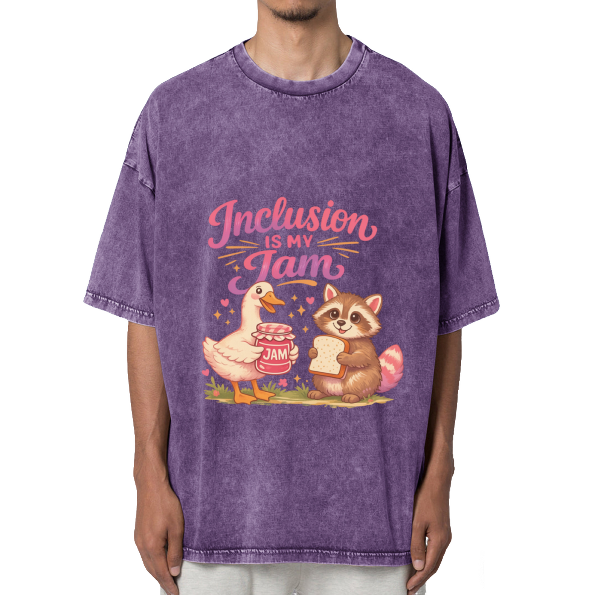 Inclusion Is My Jam Washed Graphic T-Shirt