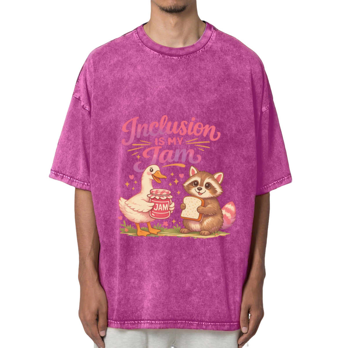 Inclusion Is My Jam Washed Graphic T-Shirt