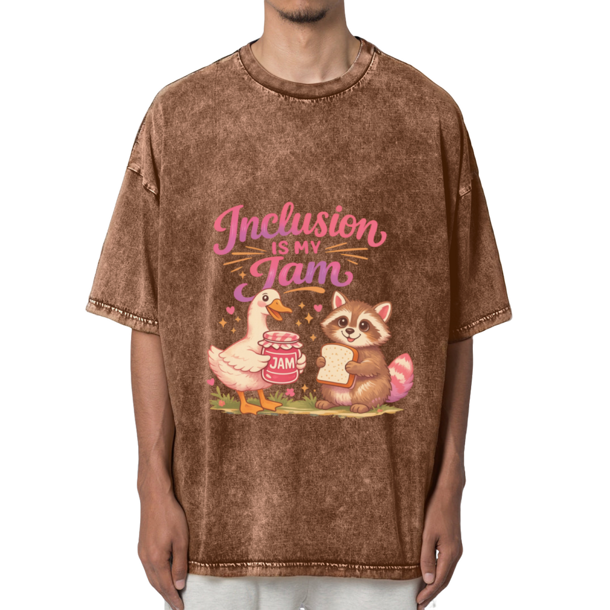 Inclusion Is My Jam Washed Graphic T-Shirt