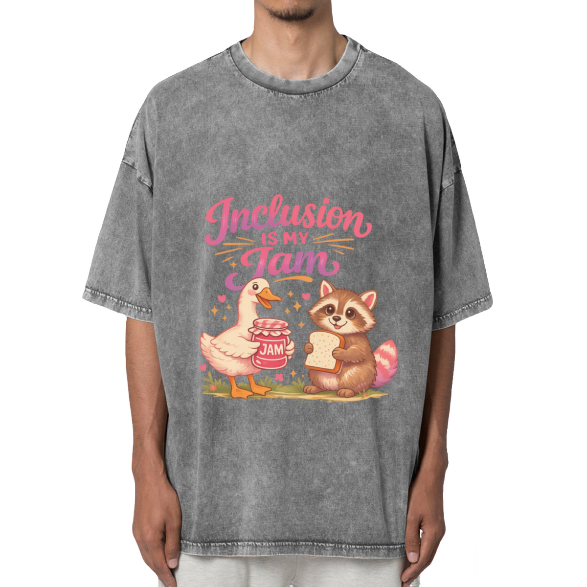 Inclusion Is My Jam Washed Graphic T-Shirt