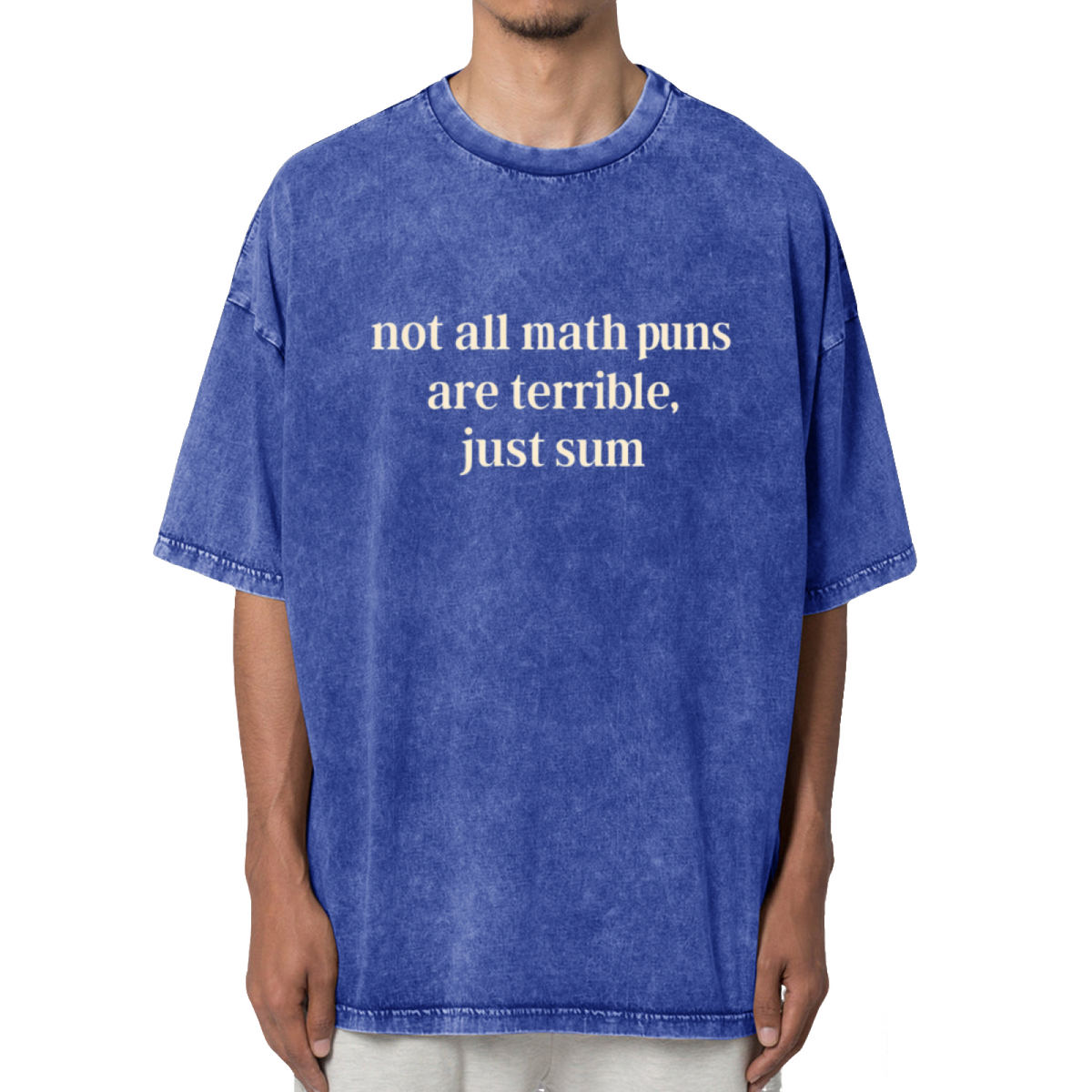 Not All Math Puns Are Terrible Just Sum Washed Graphic T-Shirt