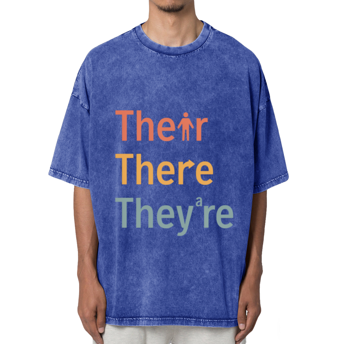 Their There They’re Grammar Washed Graphic T-Shirt