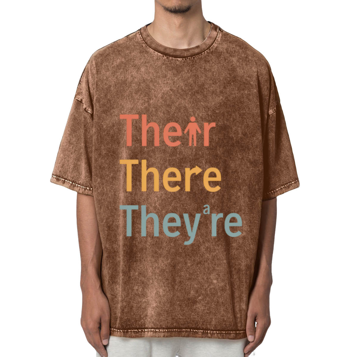 Their There They’re Grammar Washed Graphic T-Shirt