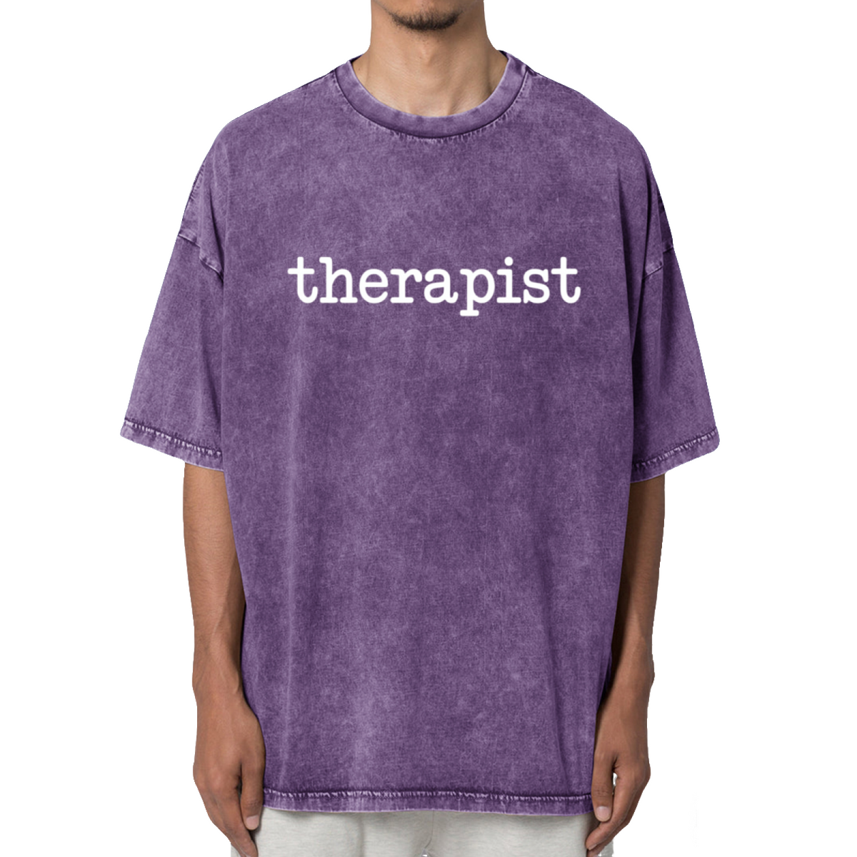 Therapist Mental Health Washed Graphic T-Shirt