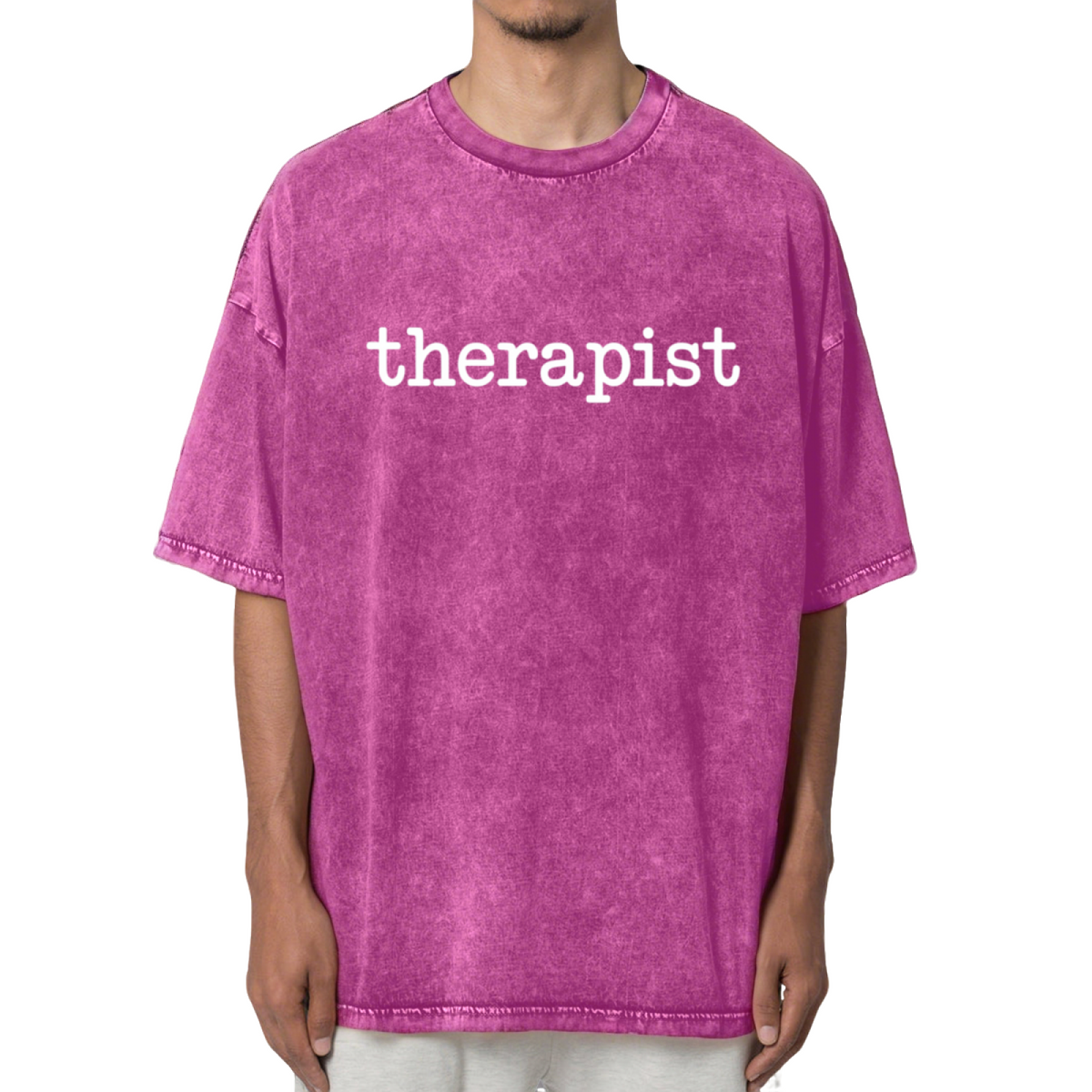Therapist Mental Health Washed Graphic T-Shirt