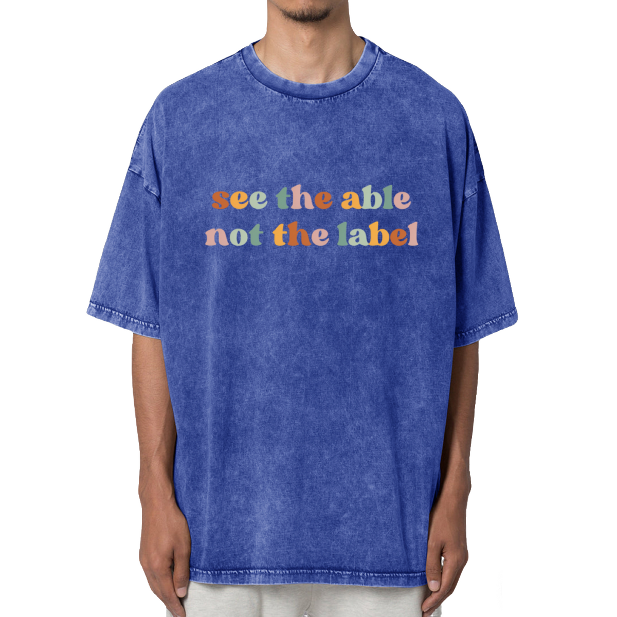 See The Able Not The Label Washed Graphic T-Shirt