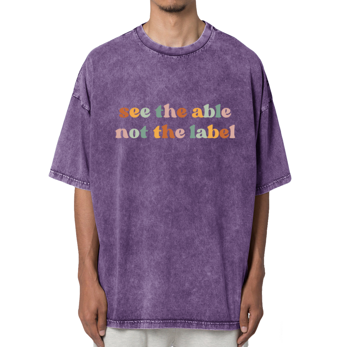 See The Able Not The Label Washed Graphic T-Shirt