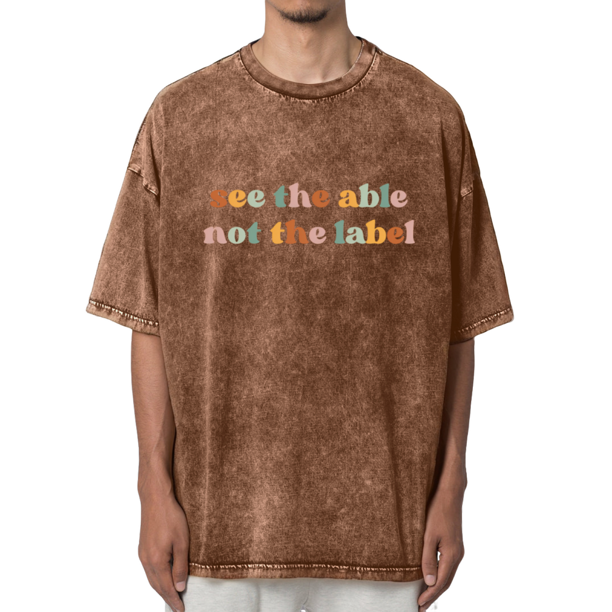 See The Able Not The Label Washed Graphic T-Shirt