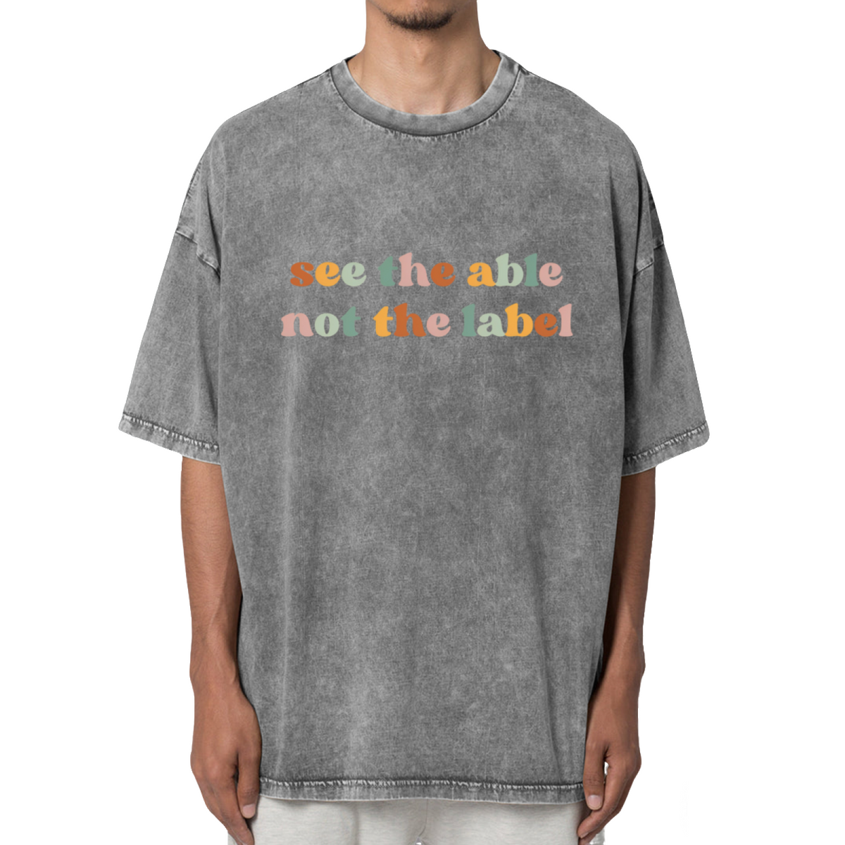 See The Able Not The Label Washed Graphic T-Shirt