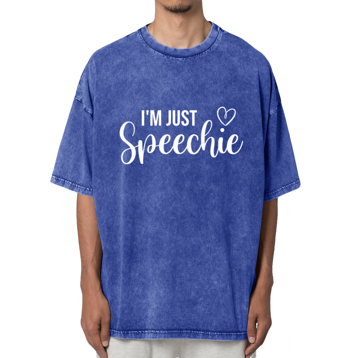 I'm Just Speechie SLP Washed Graphic T-Shirt