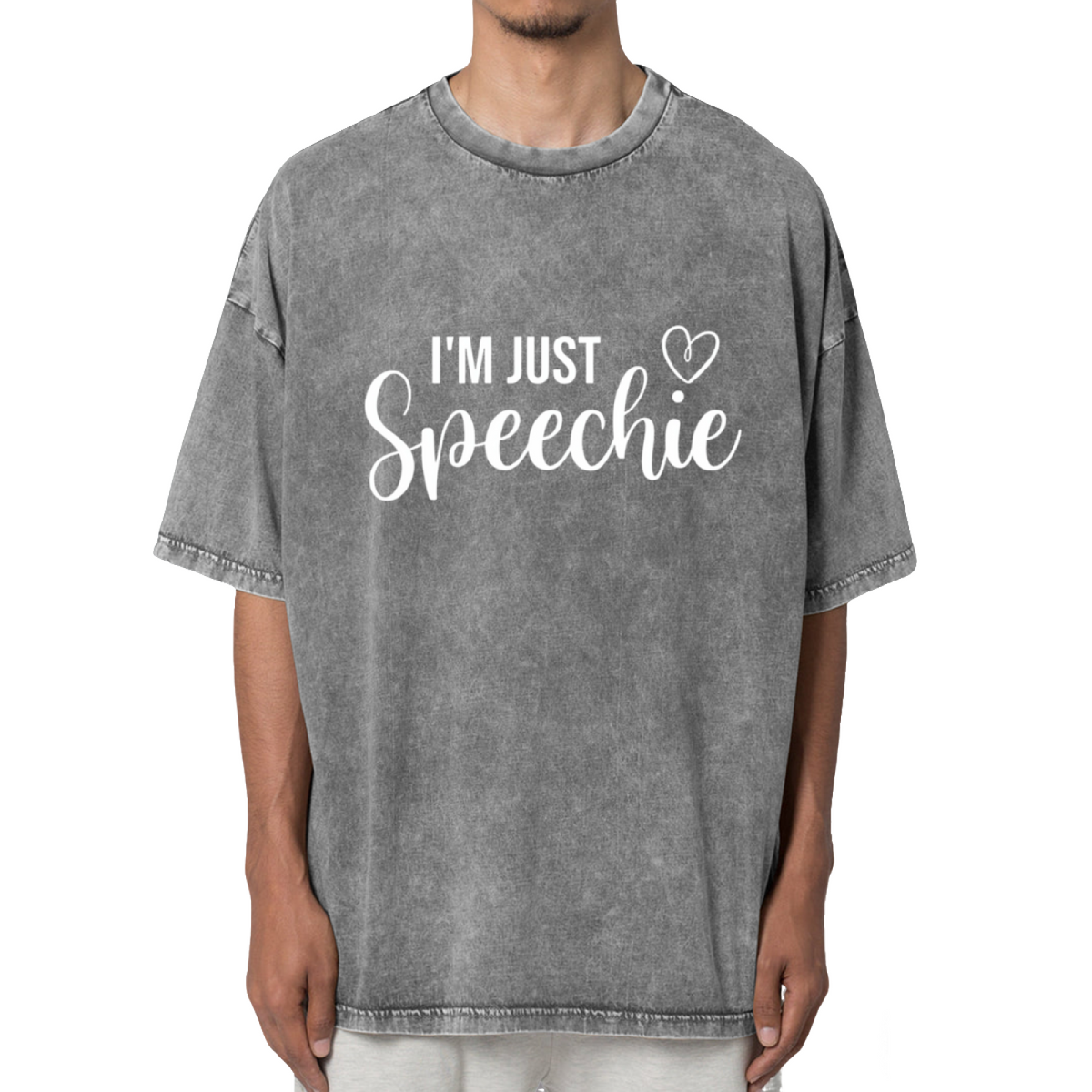 I'm Just Speechie SLP Washed Graphic T-Shirt