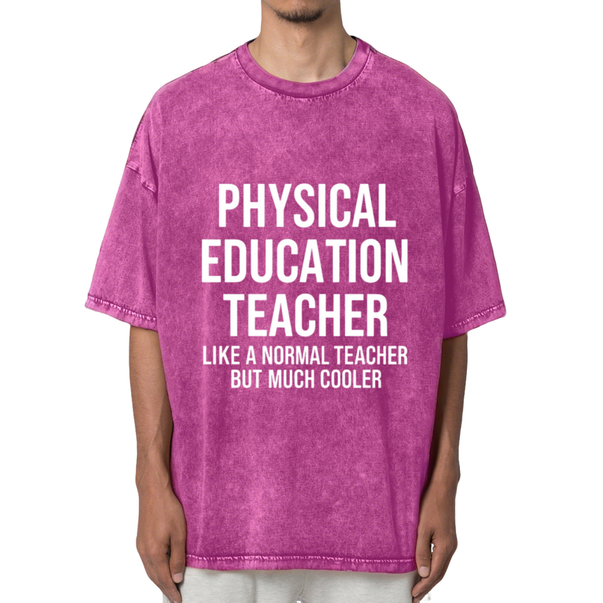Physical Education Teacher Like A Normal Washed Graphic T-Shirt