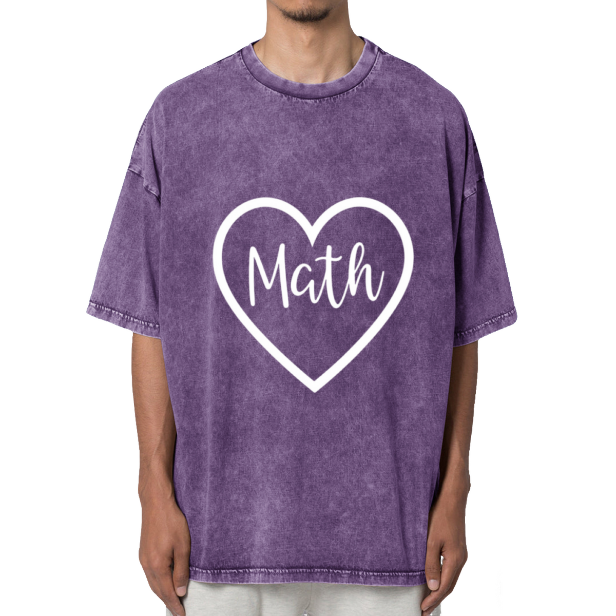 Math Teacher Shirt Womens Teacher Shirt Washed Graphic T-Shirt