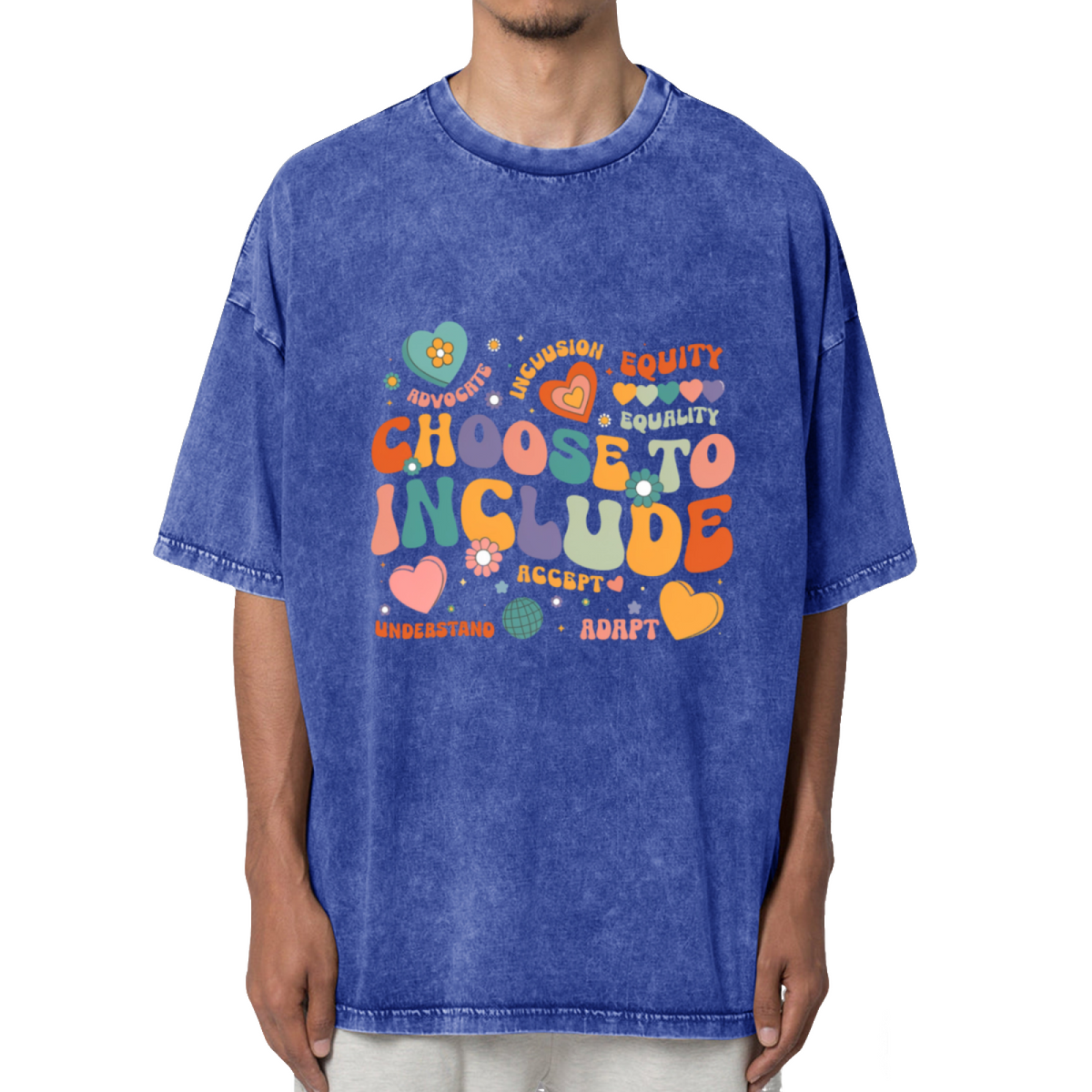 Choose To Include Sped Teacher Gift Washed Graphic T-Shirt