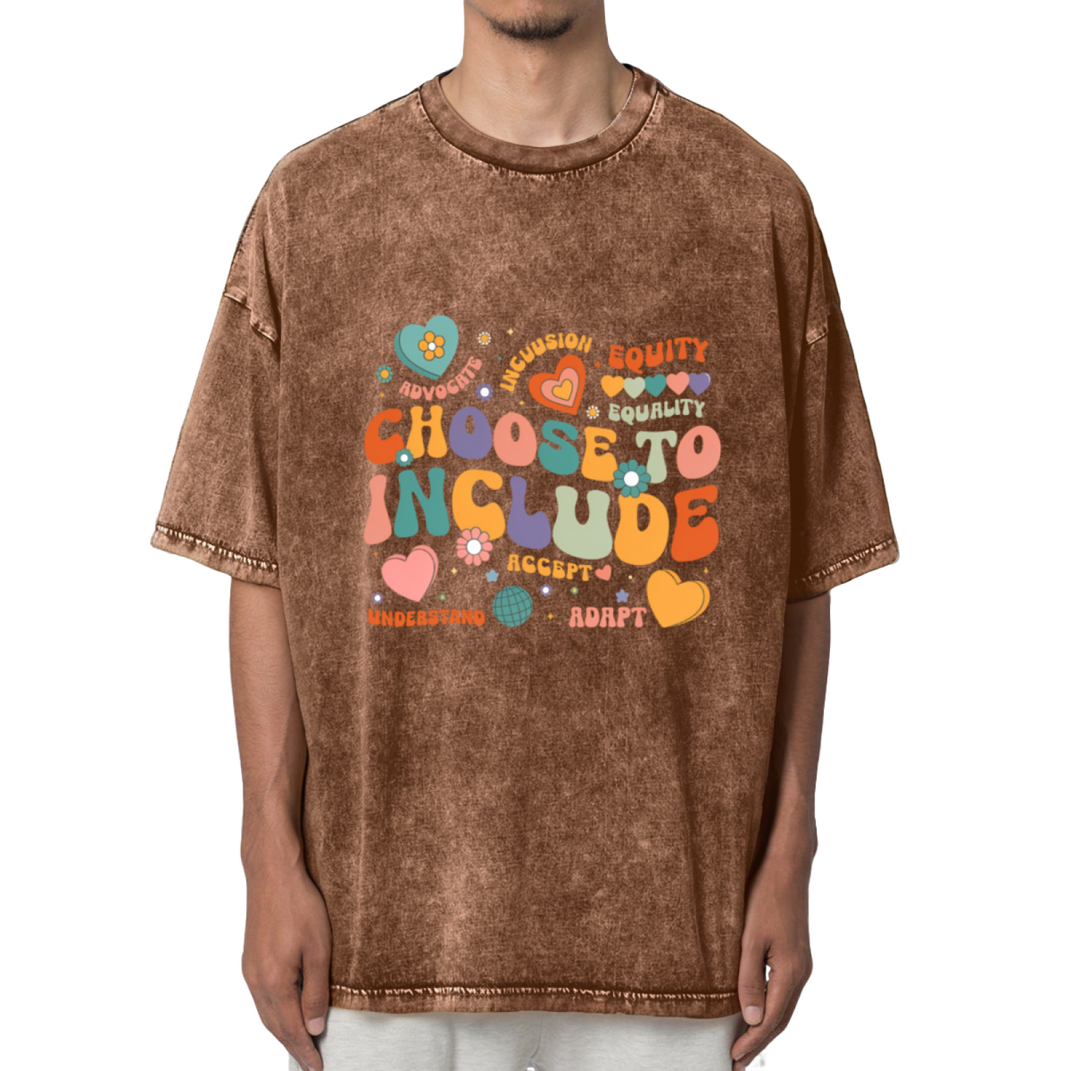 Choose To Include Sped Teacher Gift Washed Graphic T-Shirt