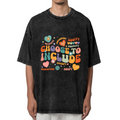 Unisex washed graphic T-shirt with Choose To Include themed design, product image