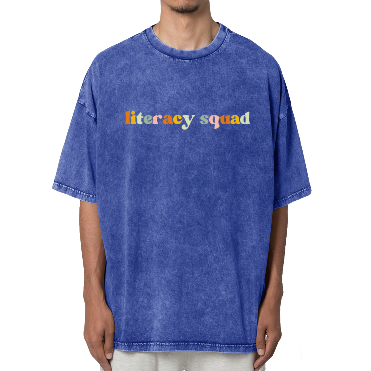 Literacy Squad Washed Graphic T-Shirt