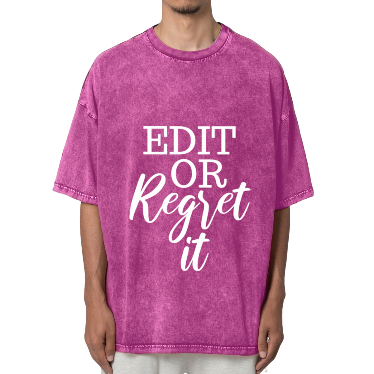 Edit Or Regret It English Teacher Shirt Washed Graphic T-Shirt
