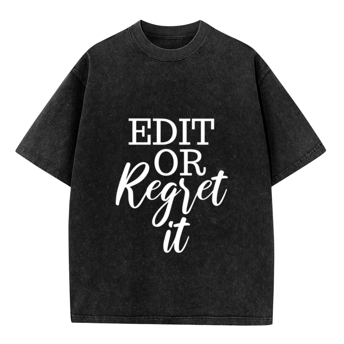 Unisex washed graphic T-shirt with Edit Or Regret It English Teacher Shirt English Teacher Gift Grammar Shirt Writer Shirt Editor English Major Funny Grammar themed design, pr