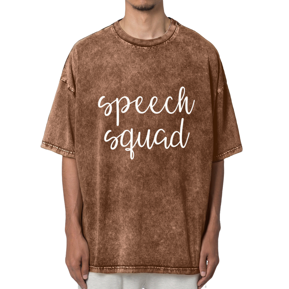 Speech Therapist Washed Graphic T-Shirt