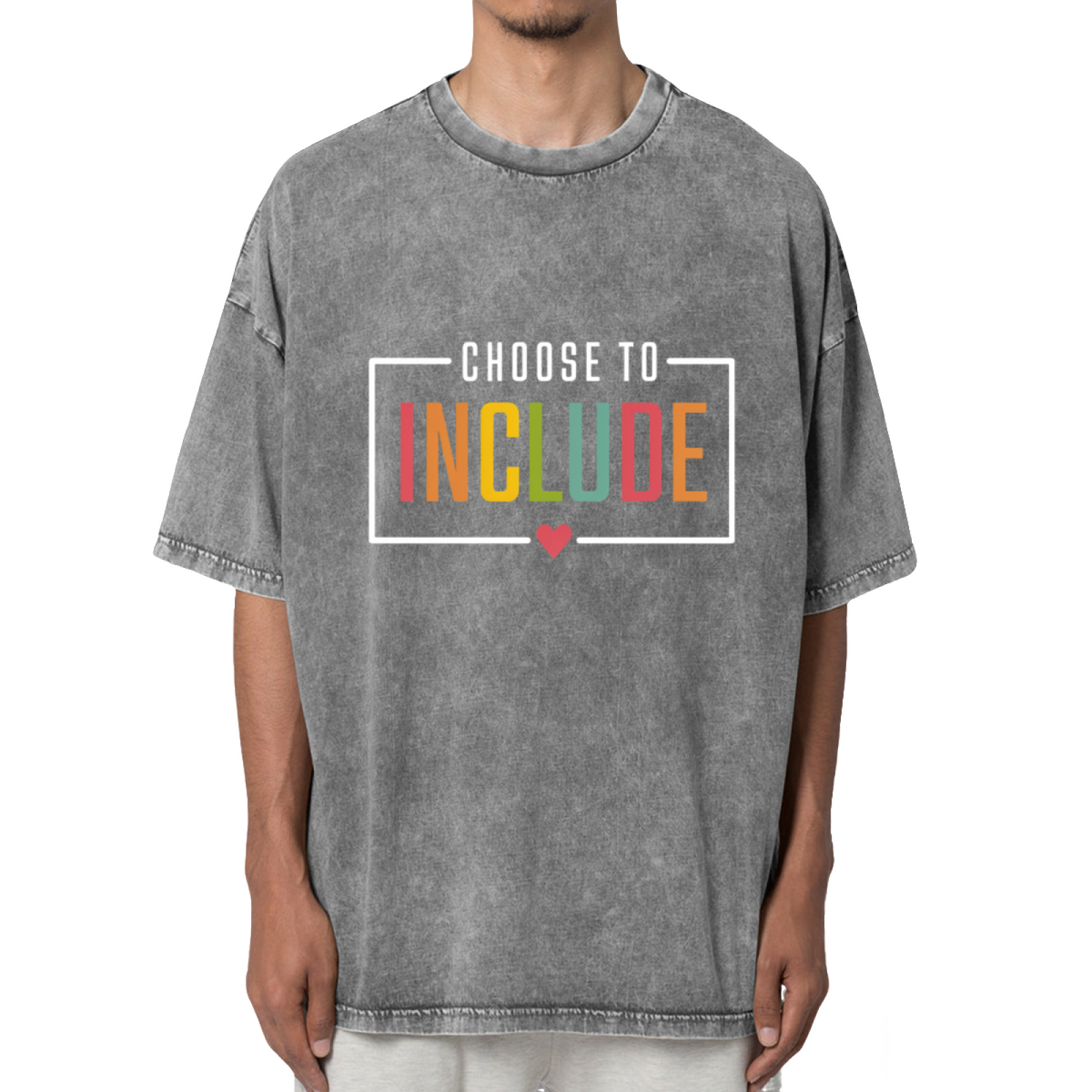 Choose To Include Sped Teacher Washed Graphic T-Shirt
