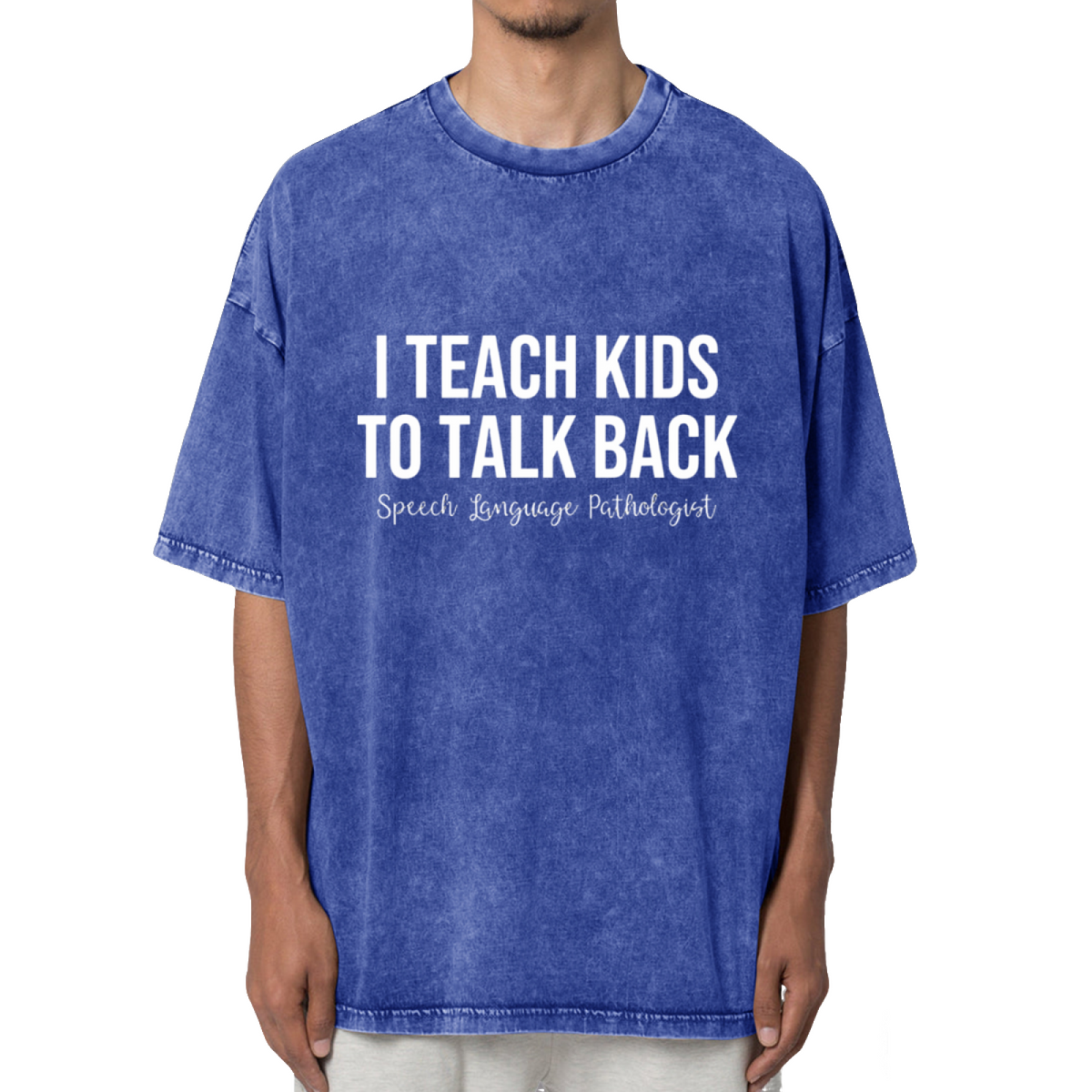 I Teach Kids To Talk Back Speech Language Washed Graphic T-Shirt