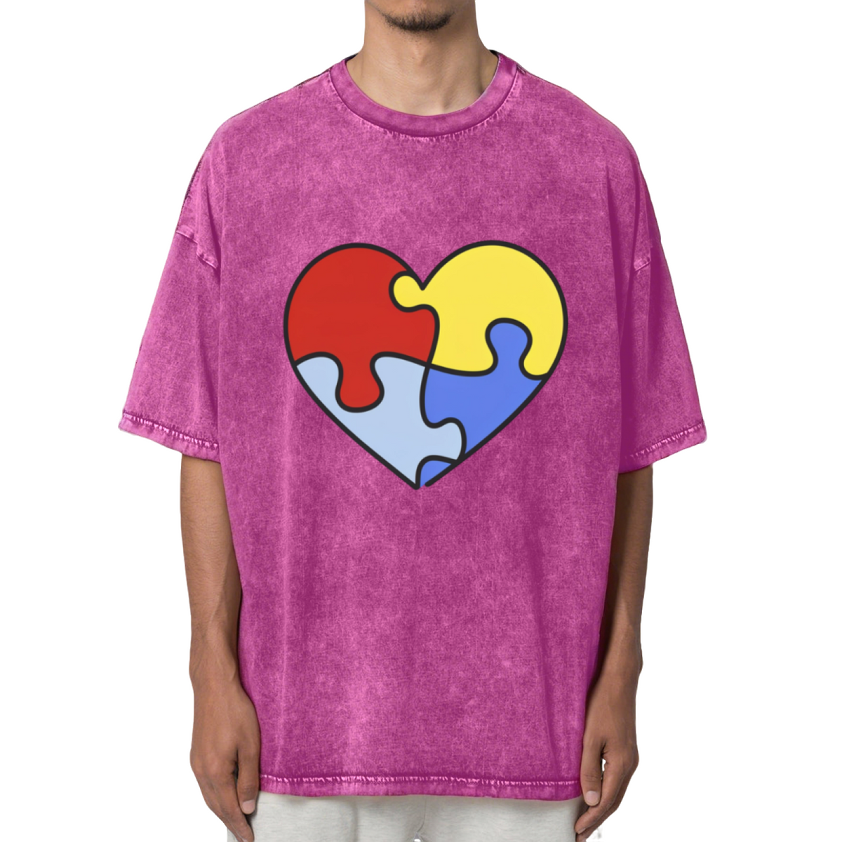 Autism Awareness Graphic Washed T-Shirt