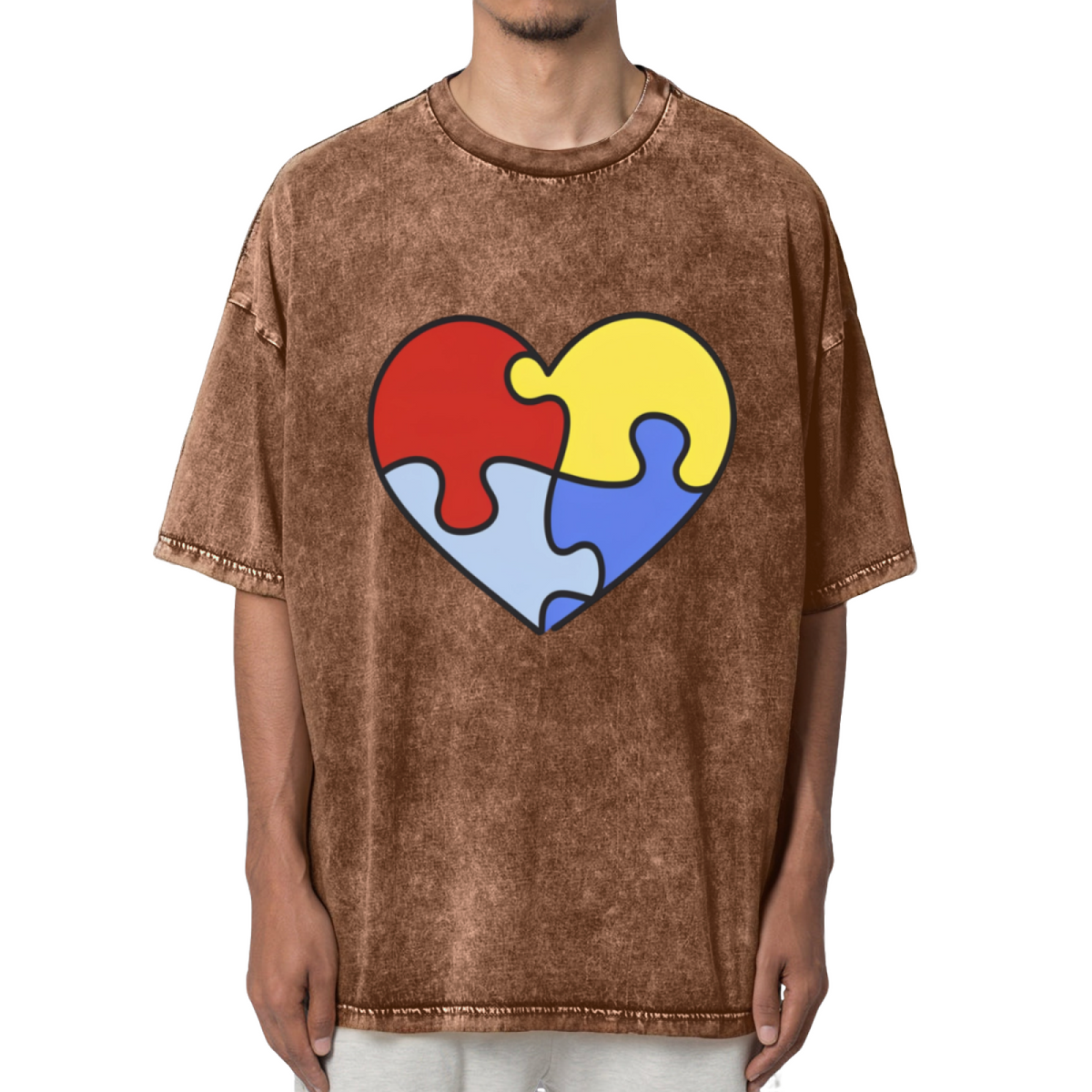 Autism Awareness Graphic Washed T-Shirt