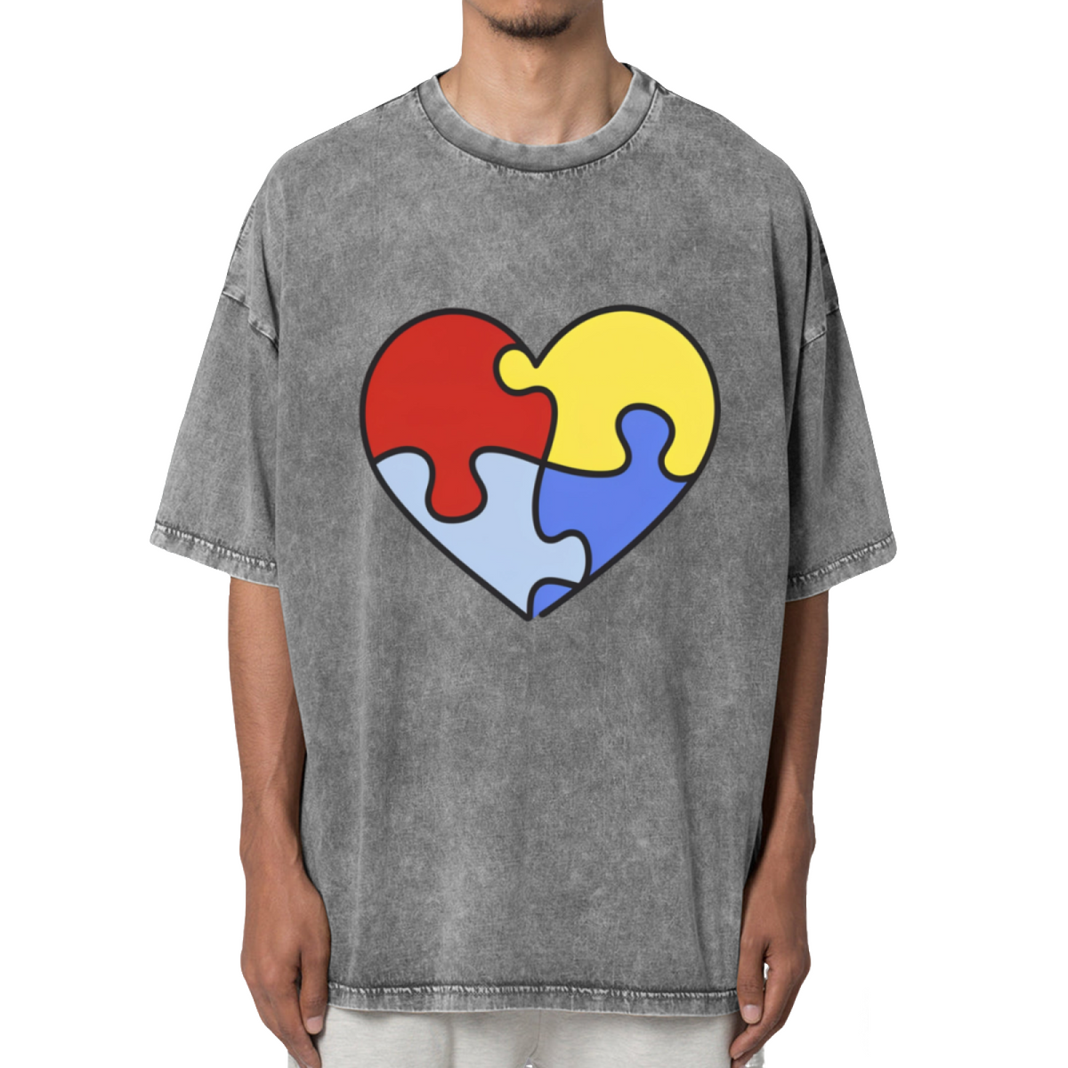Autism Awareness Graphic Washed T-Shirt