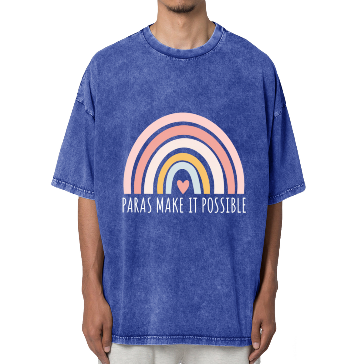 Paras Make It Possible Paraprofessional Washed Graphic T-Shirt
