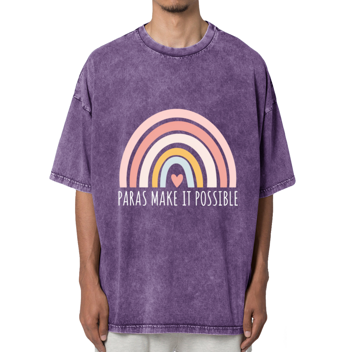 Paras Make It Possible Paraprofessional Washed Graphic T-Shirt