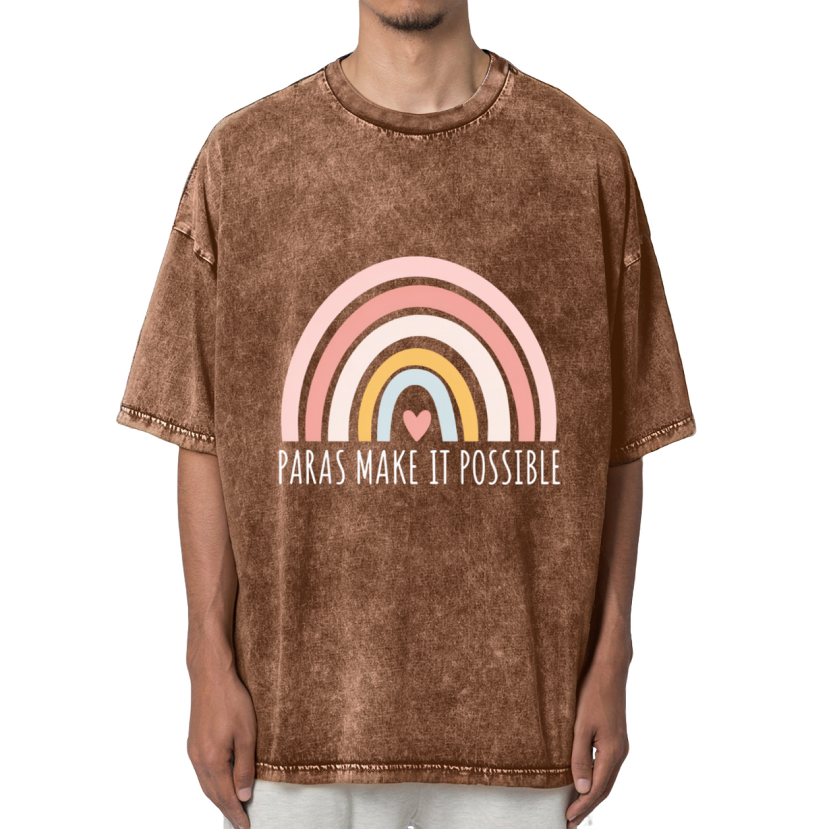 Paras Make It Possible Paraprofessional Washed Graphic T-Shirt